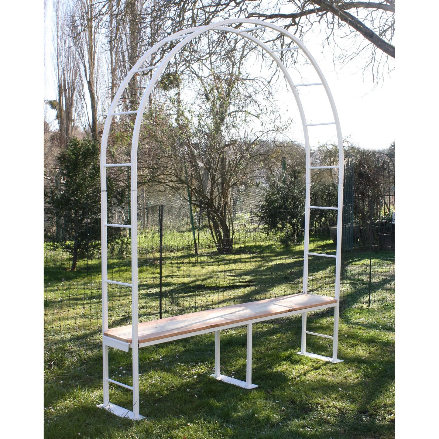arche métal blanc extérieur