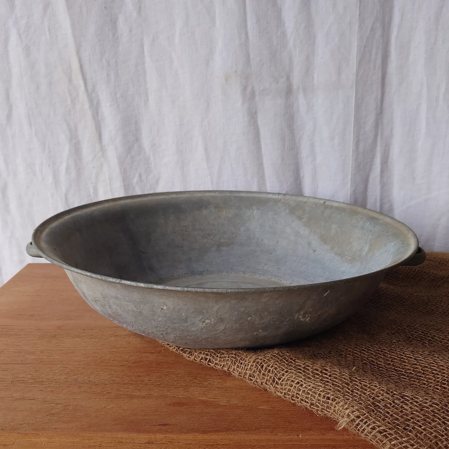 Bassine ronde ovale en zinc