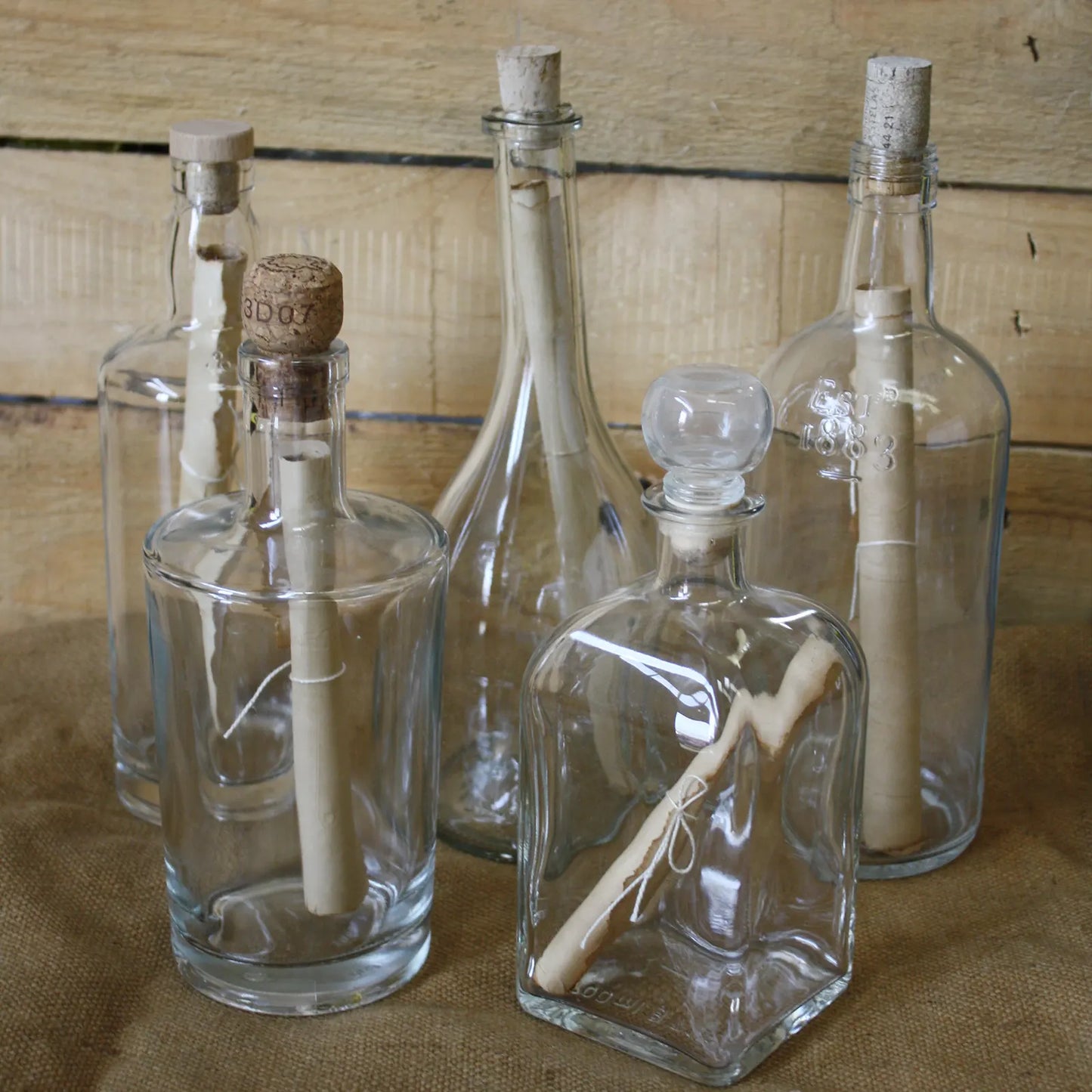 Bouteilles à la mer pour déco Pirate