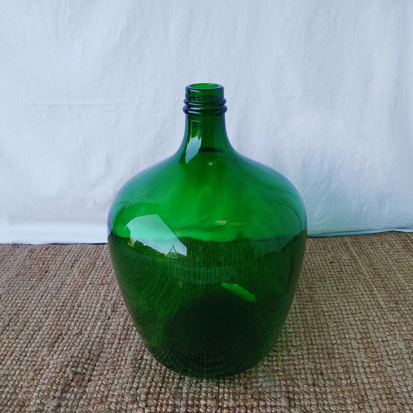 Grande dames-jeanne verte bouteille en verre