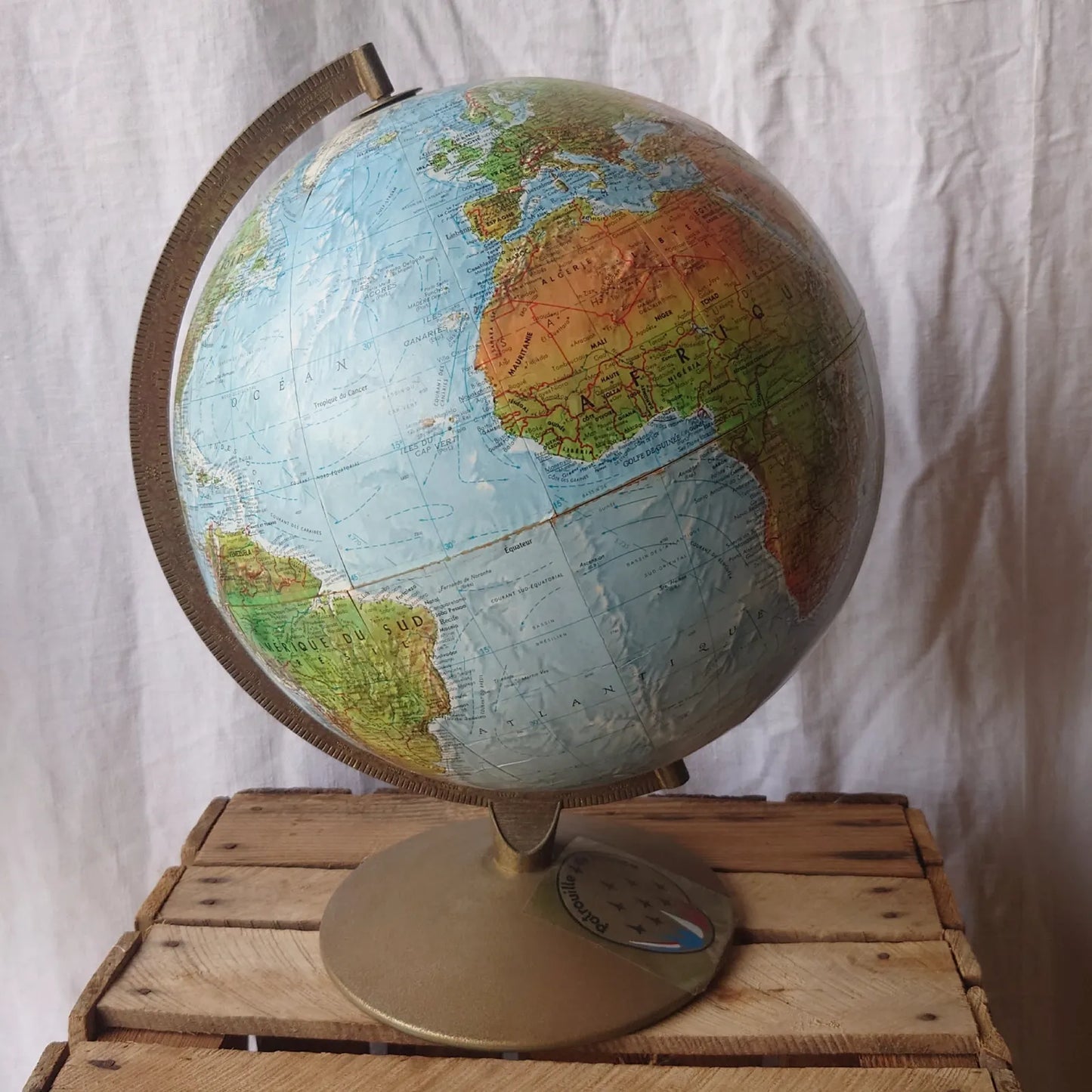 globe vintage pour table livre d'or