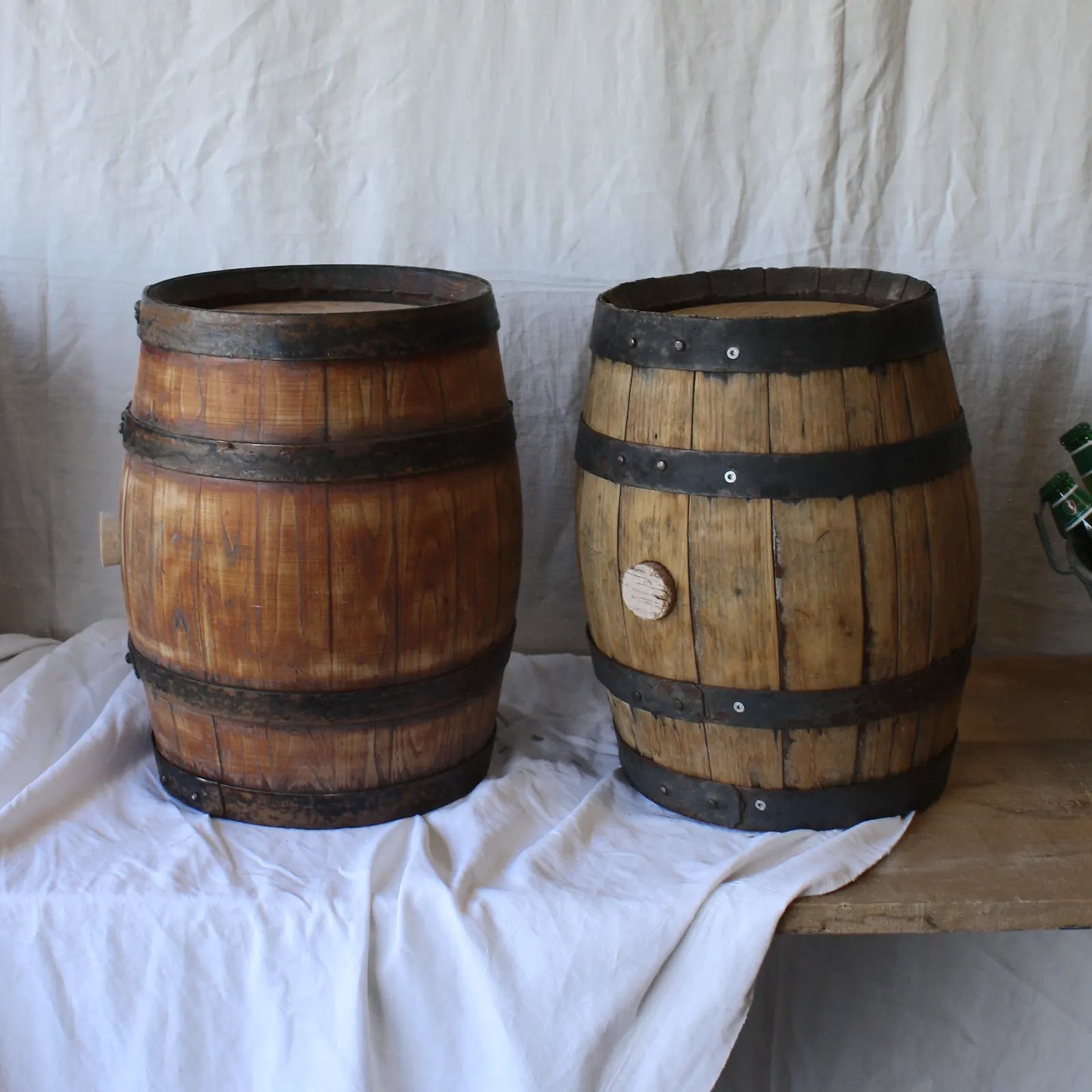 Petits tonneaux sur bar