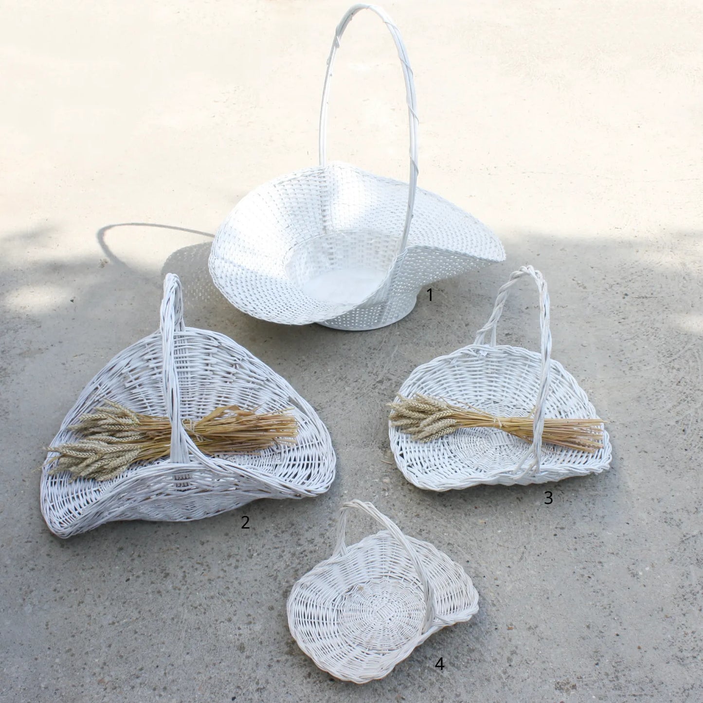 panier blanc anse décoration mariage