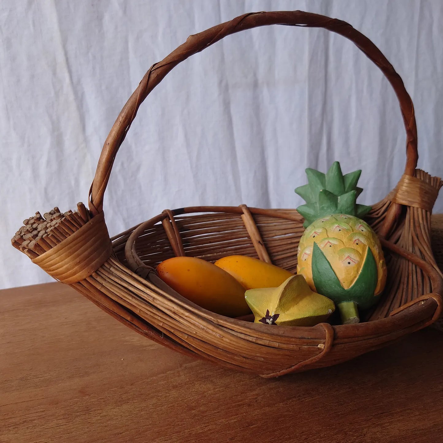 Détail panier bambou