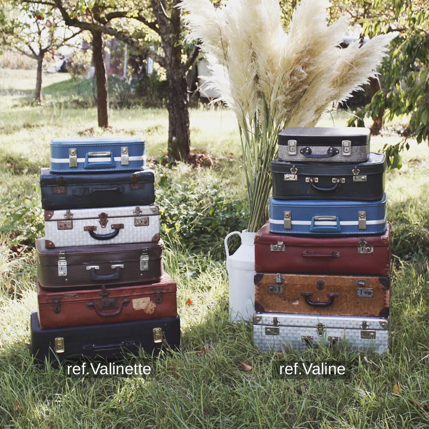 pile de valises vintage