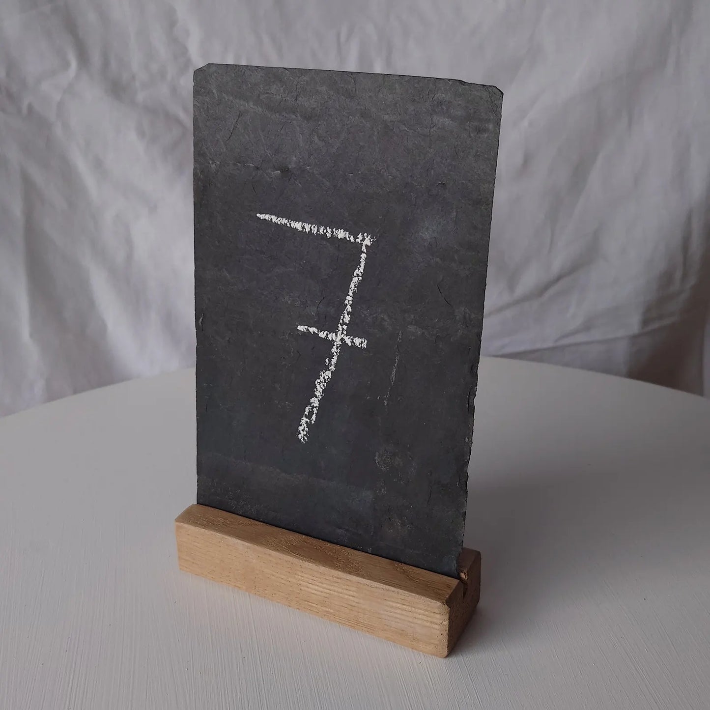 Numéro de table sur ardoise