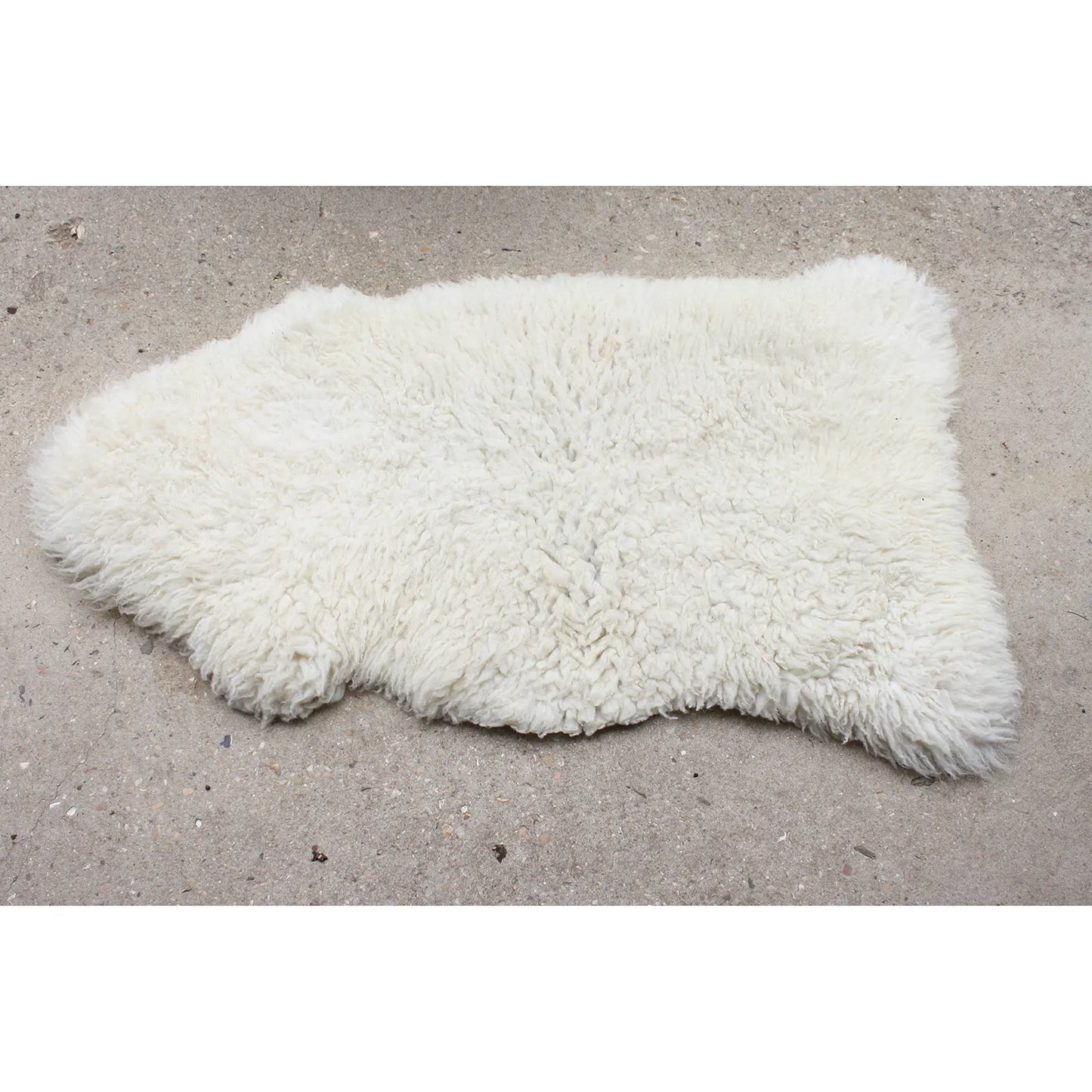 Tapis fourrure blanc