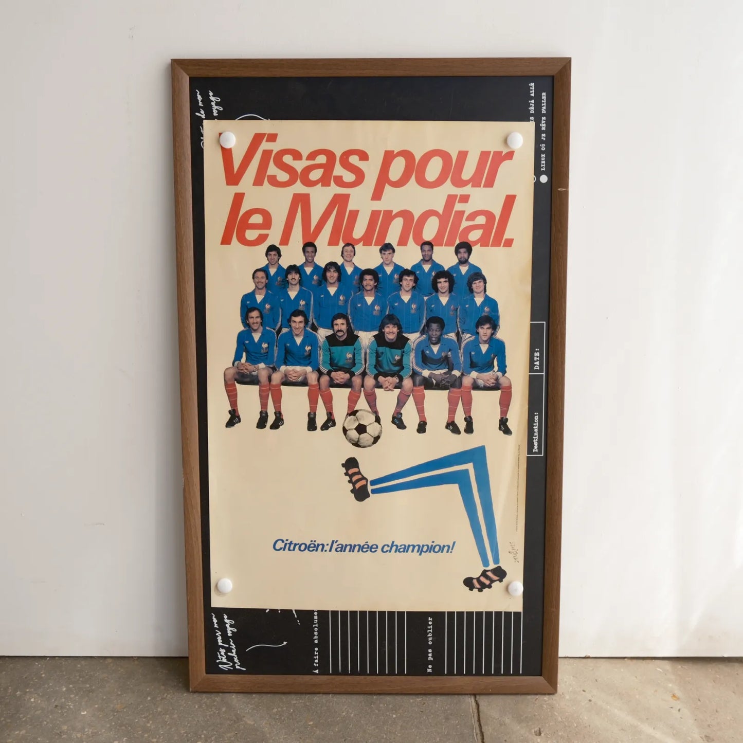 Affiche foot vintage