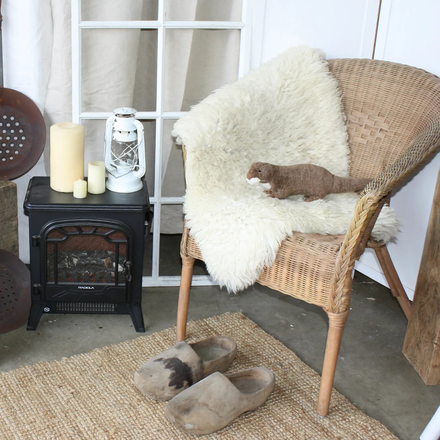 Décor chalet avec poele