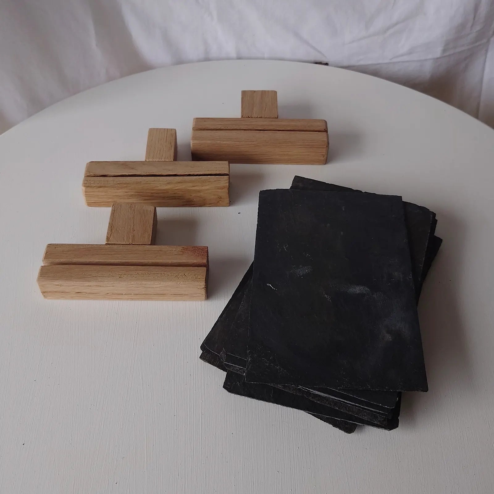 Ardoise et porte ardoise pour décoration table