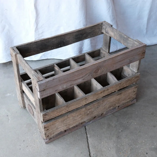 Grande caisse en bois à bouteilles