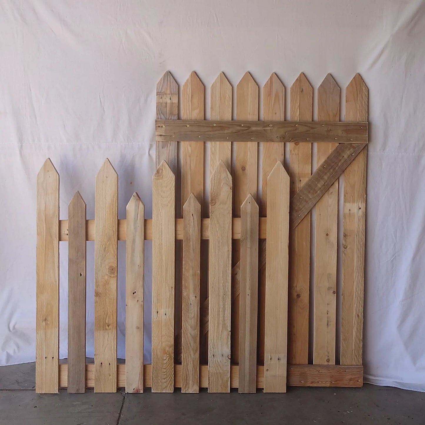 Panneaux en bois style clôture