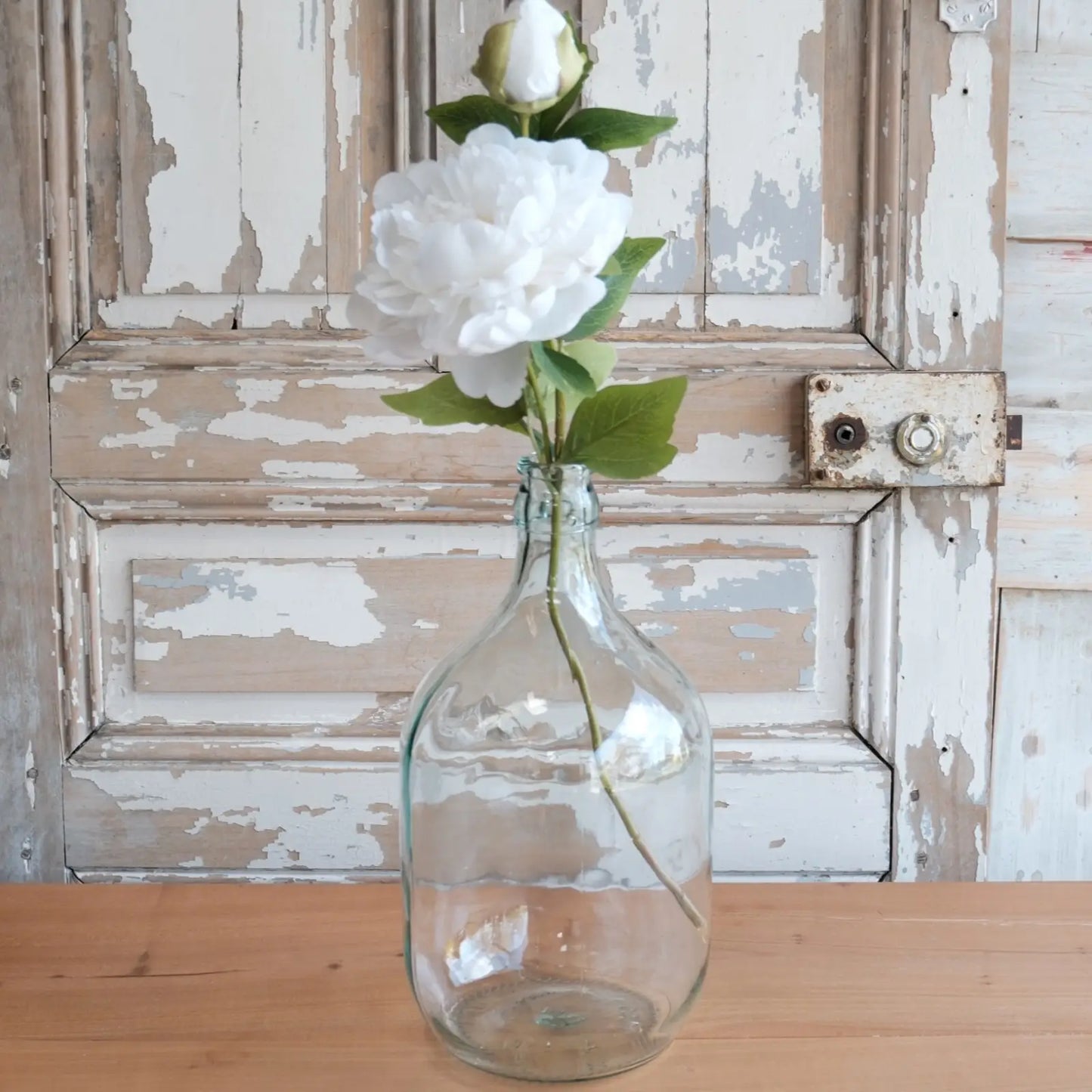 Bonbonne soliflore verre transparent