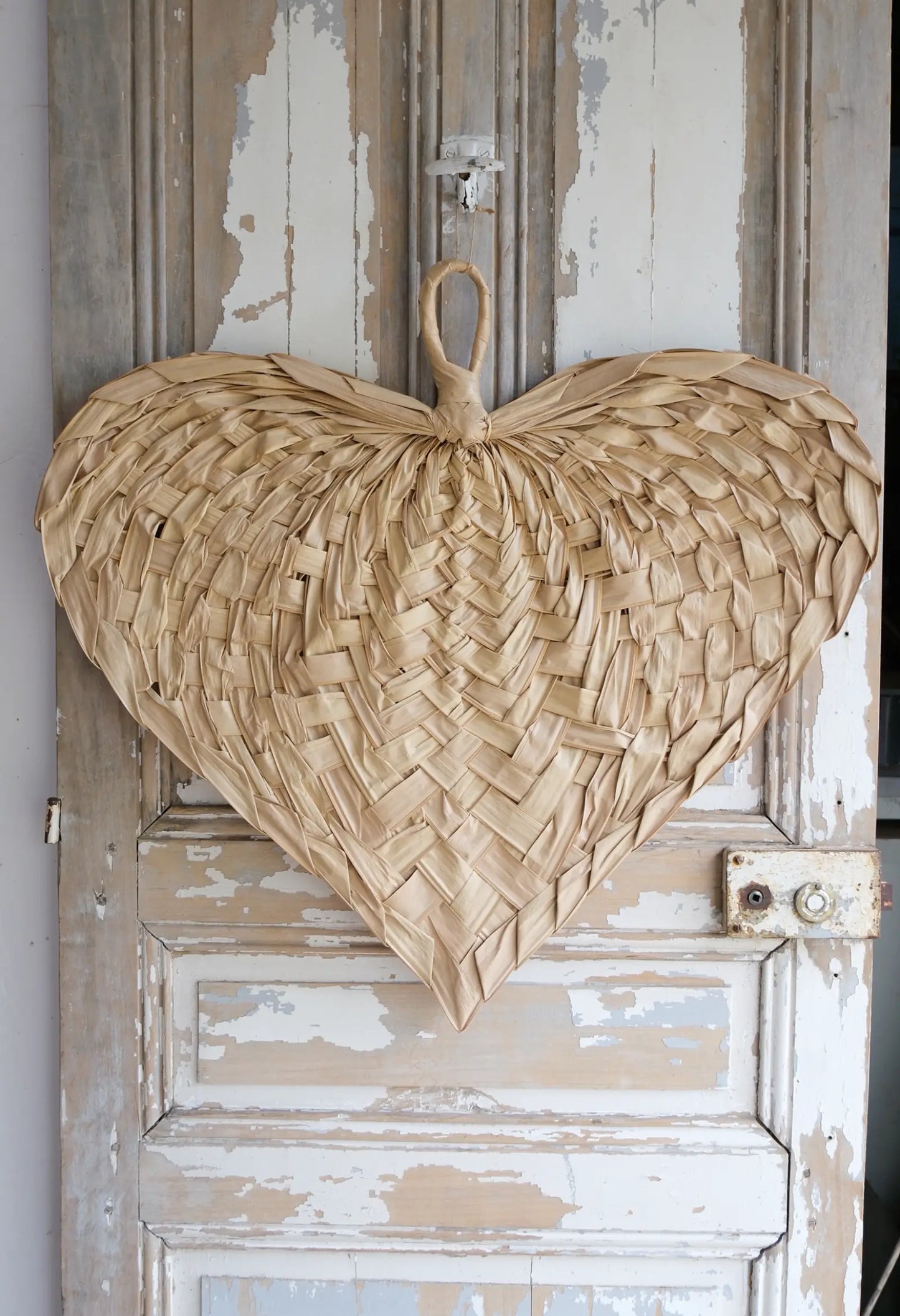 Feuille de palmier tressé decor mural