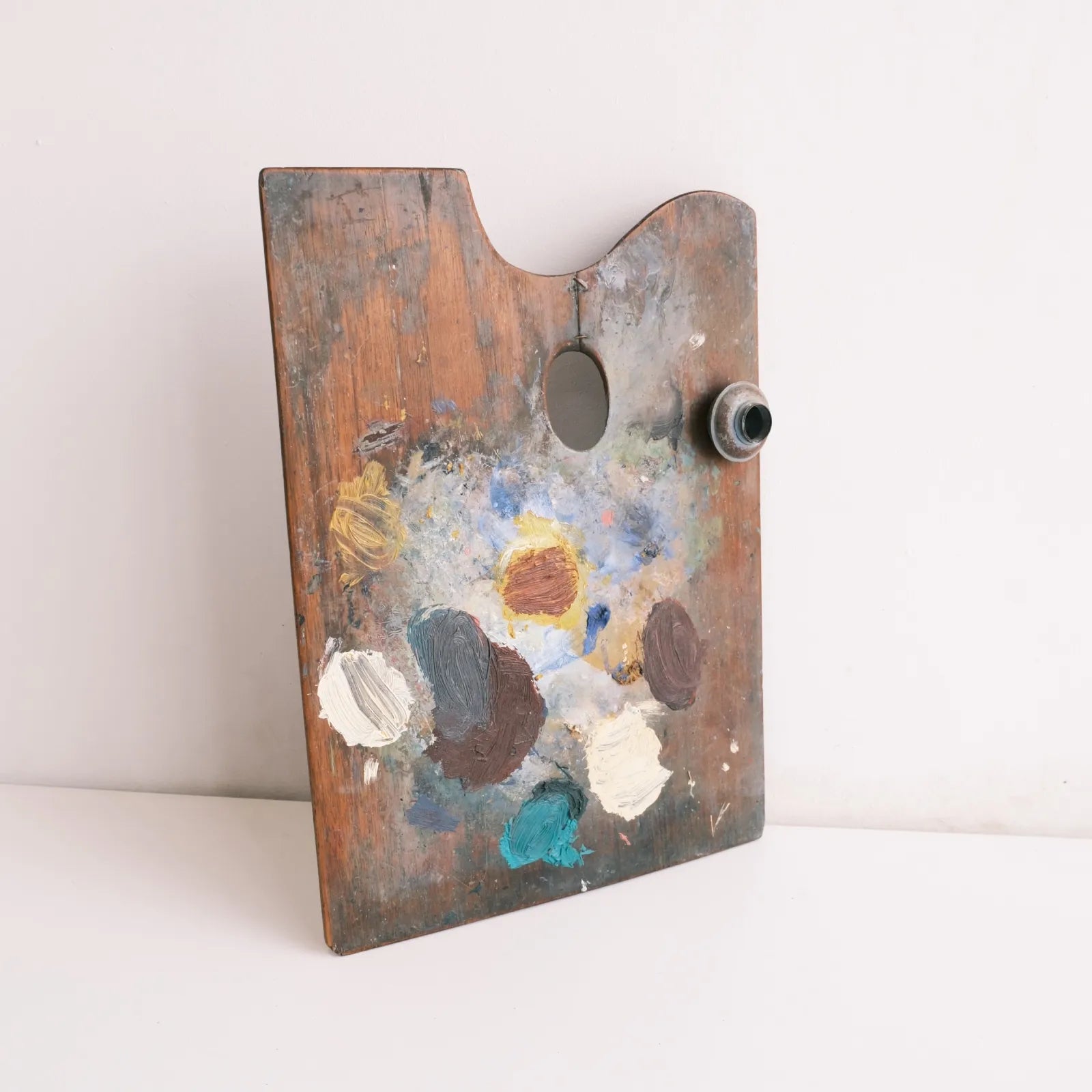 palette peintre en bois