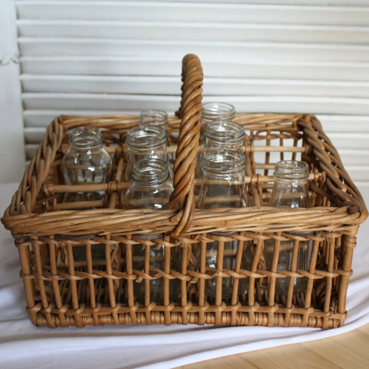 panier rectangulaire pour petites bouteilles