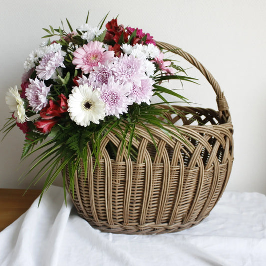 panier osier champêtre