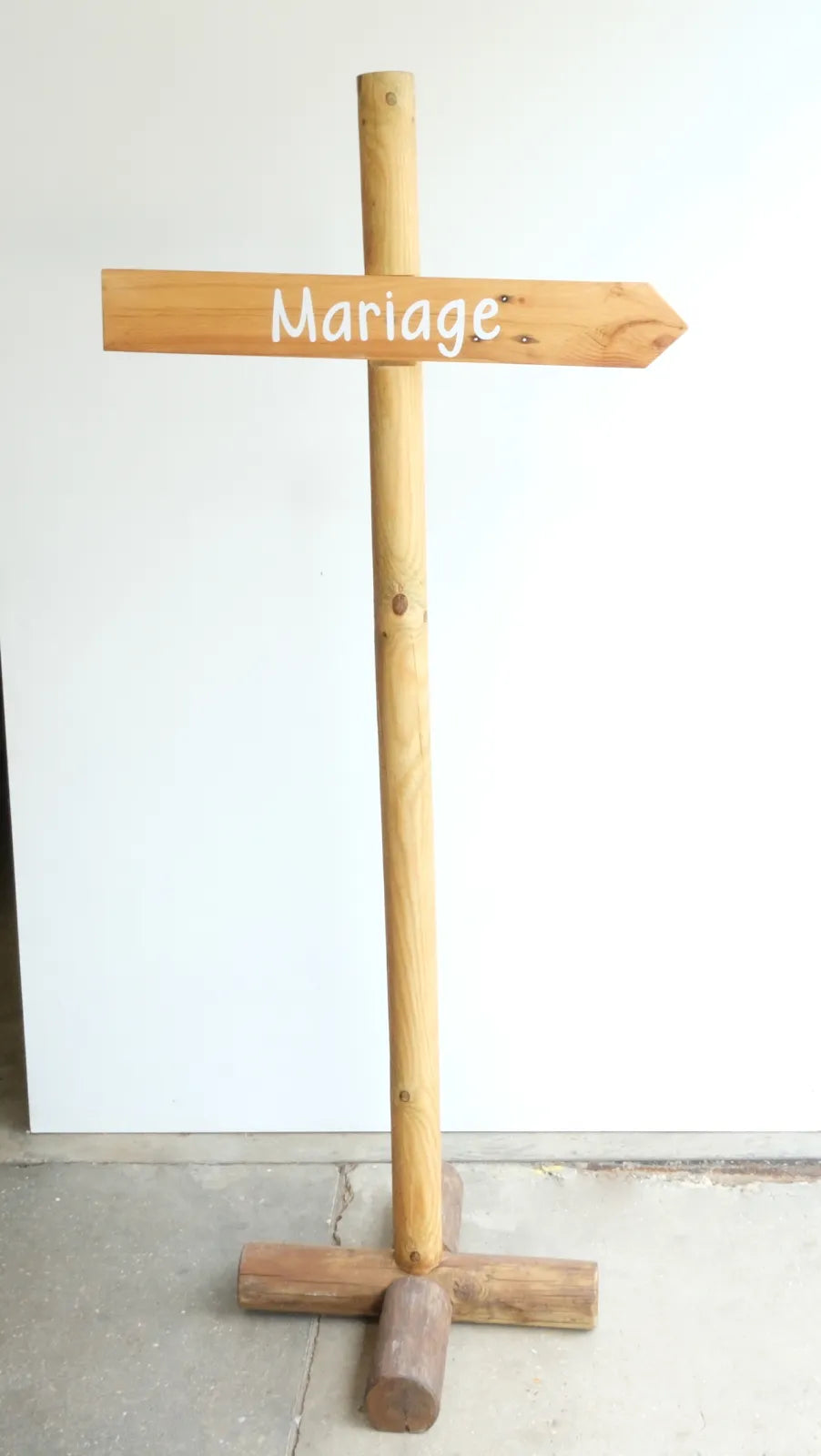 Panneau directionnel mariage