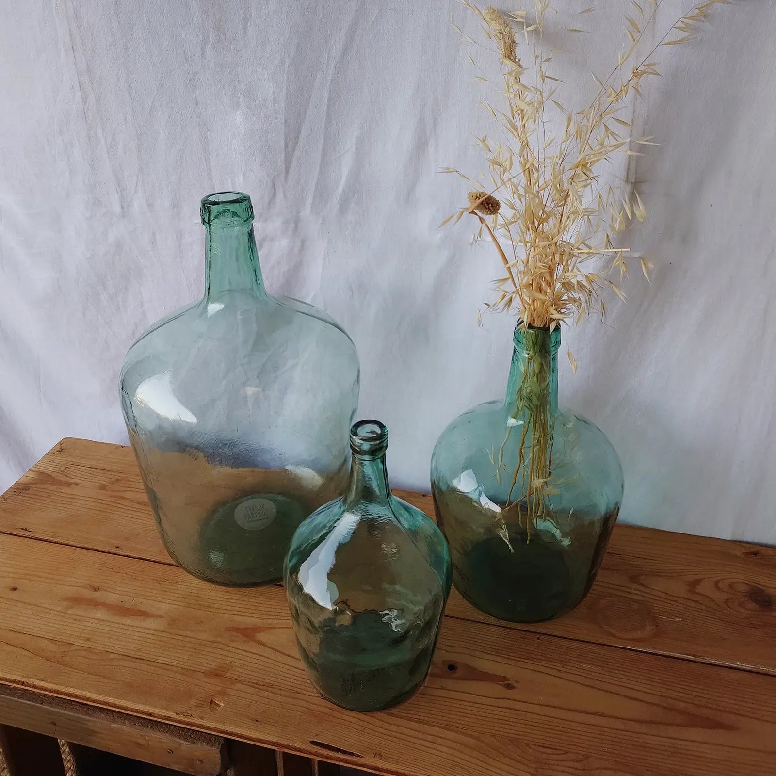 Vases en verre déco mariage