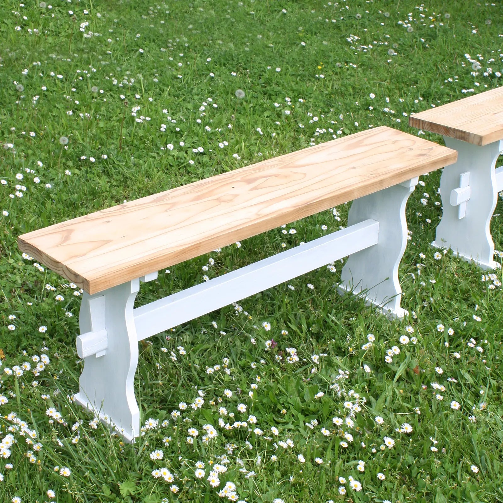 Petit banc en bois style rustique