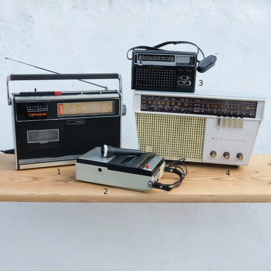 radio magnétoscope vintage