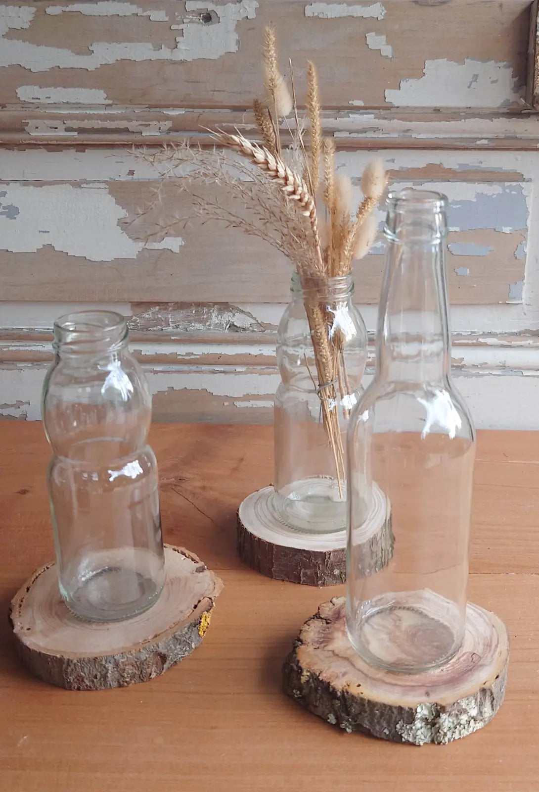 Petits rondins en bois pour déco de table