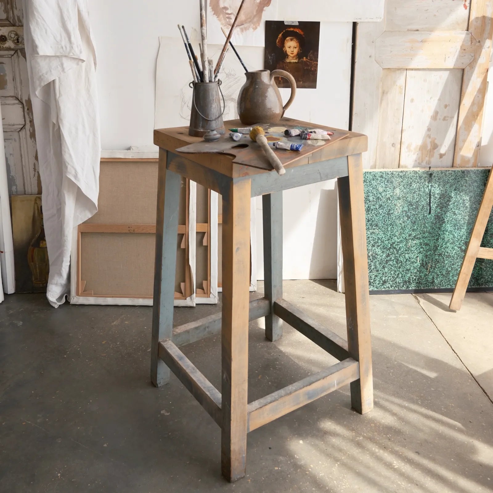 tabouret haut atelier de peintre