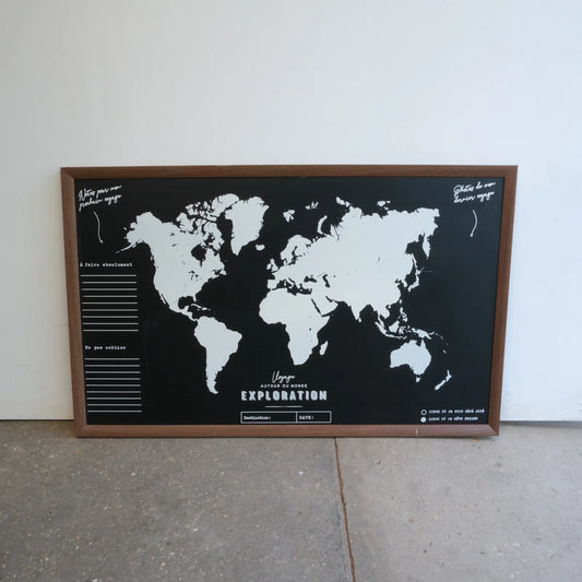 Tableau carte du monde