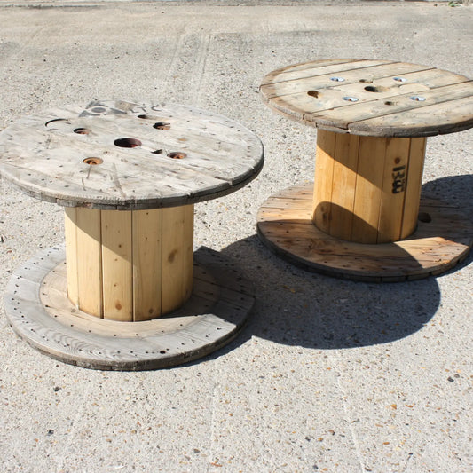 Tourets en bois pour table extérieur