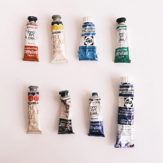 tubes peintures vintage